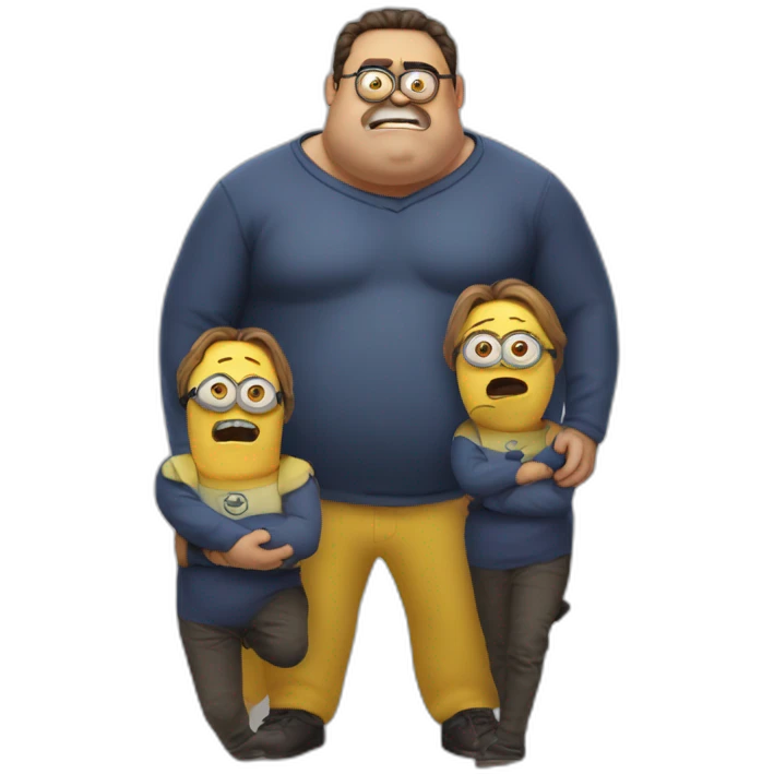 cursed fat minion family friendly emoji
