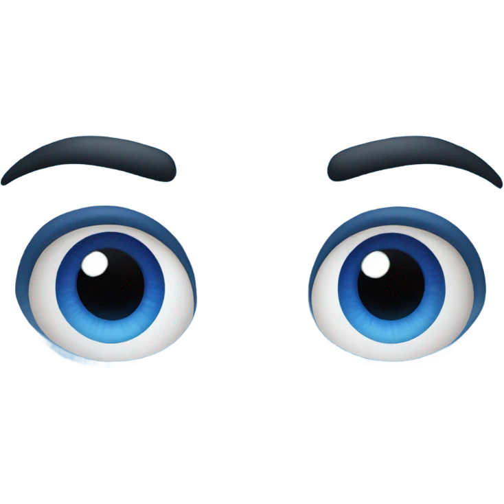 eyes emoji blue emoji