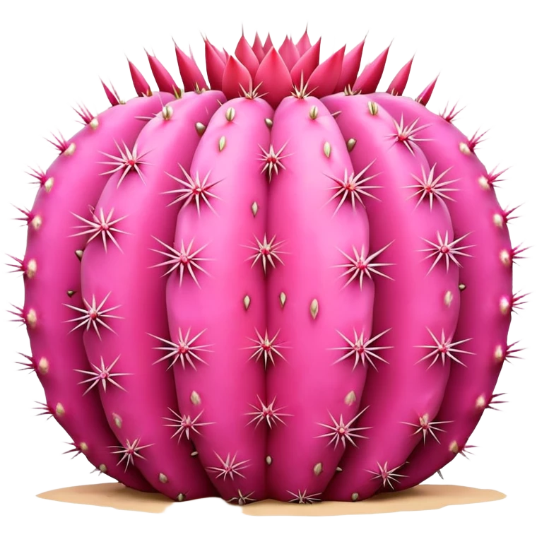 Pink cactus emoji