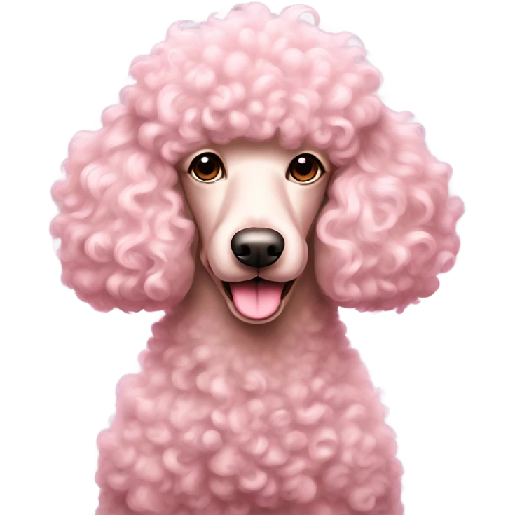 Pink poodle  emoji