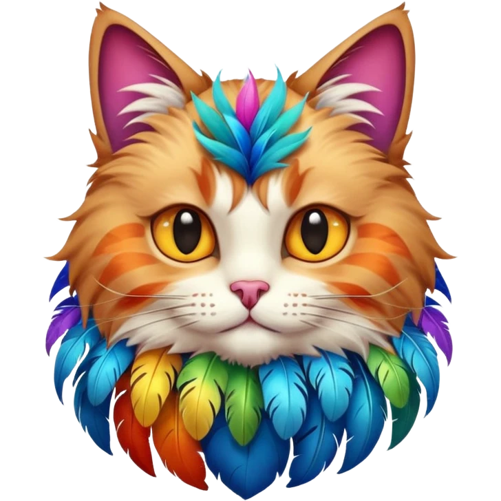 Cat an bird emoji