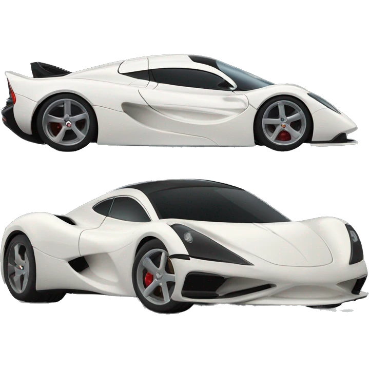 Side view of Morticia Addams super hypercar. 1car emoji
