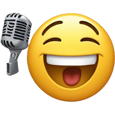 singing smiling face emoji
