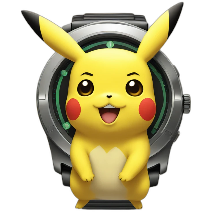Pikachu montre son dls emoji