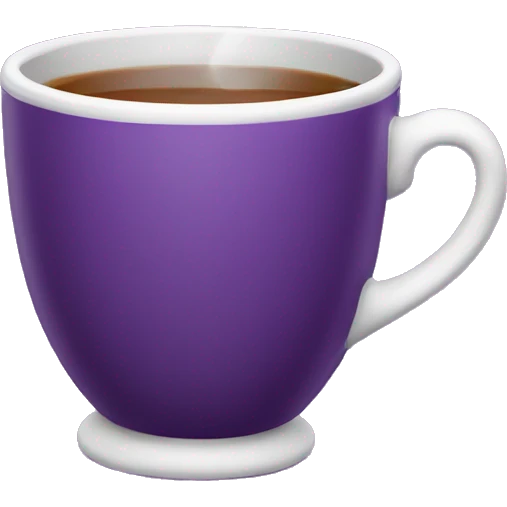 purple cup of tea emoji