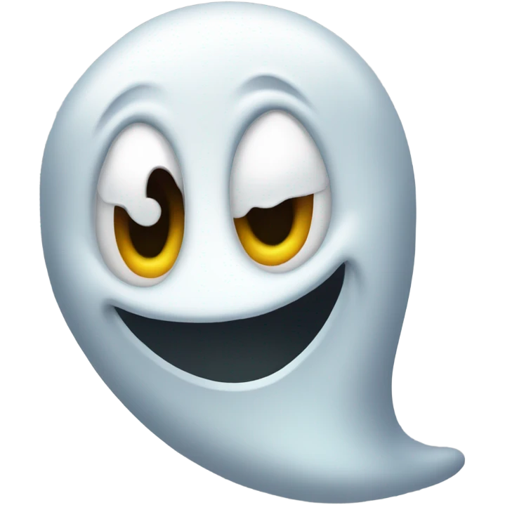 Silly ghost emoji
