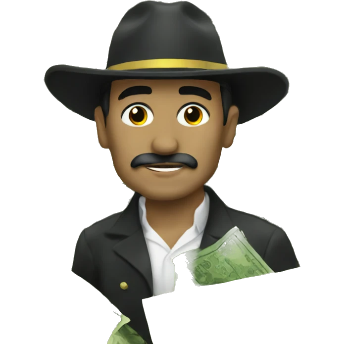 El patron swimming in money emoji
