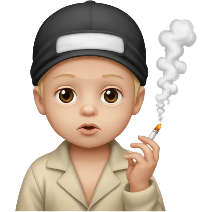 Baby smoking crack cocaine emoji