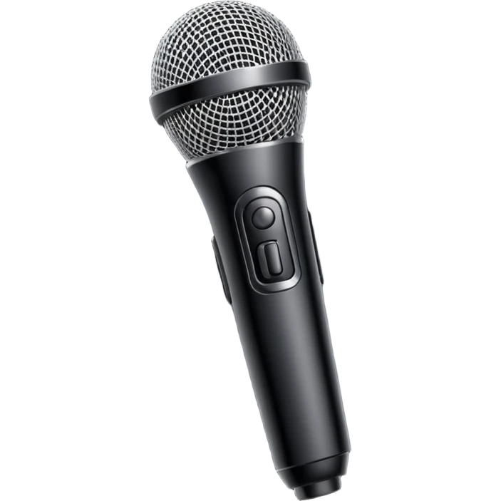 modern wireless microphone emoji
