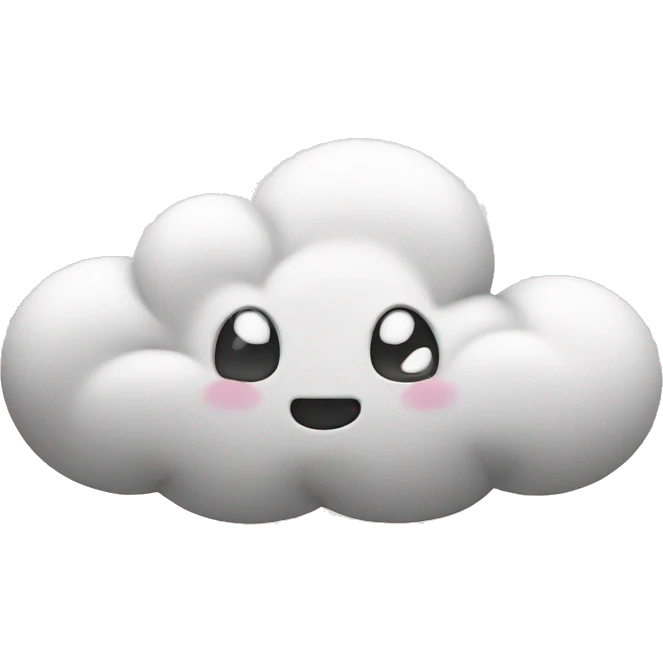 Fat cloud  emoji