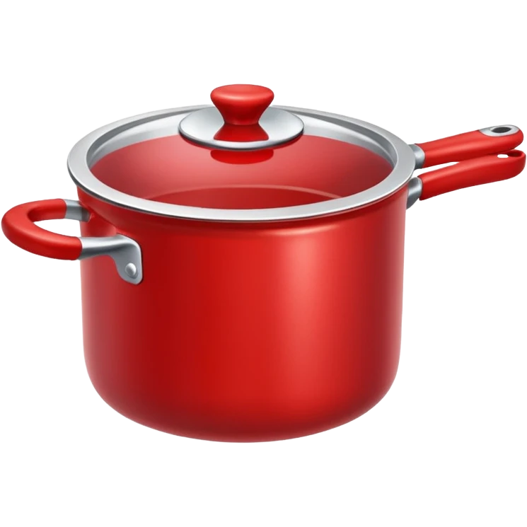 an empty red kitchen pot emoji