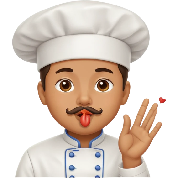 chef blowing a kiss emoji