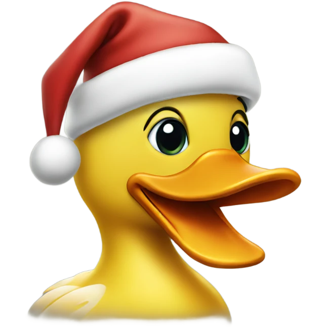 Santa duck emoji