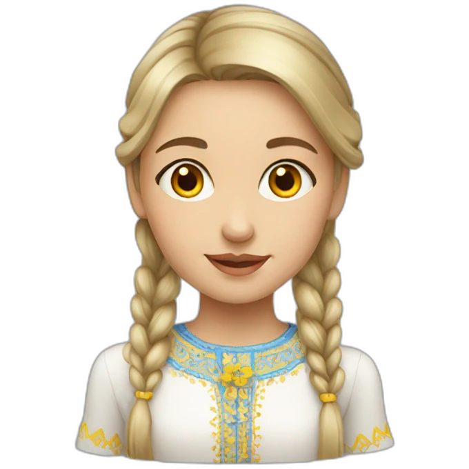 Ukrainian girl emoji
