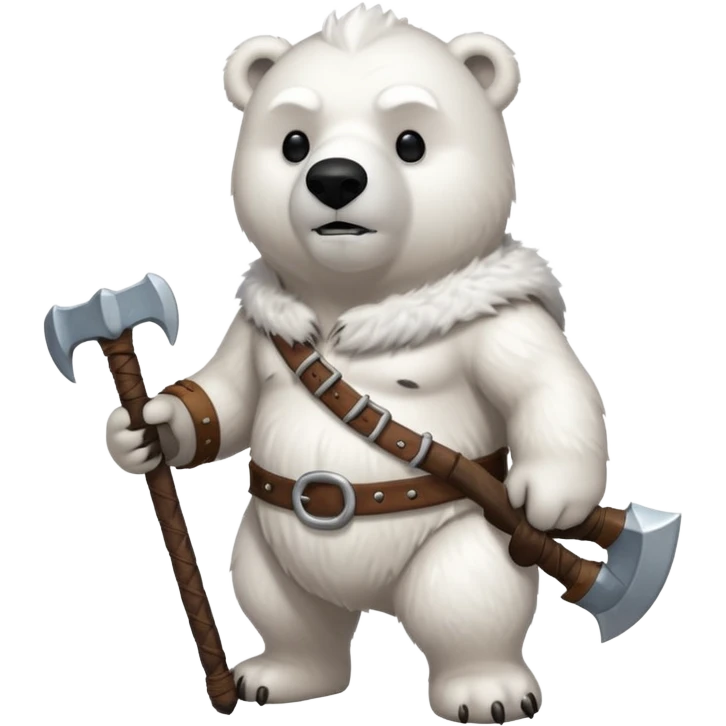 Polar Bear viking emoji