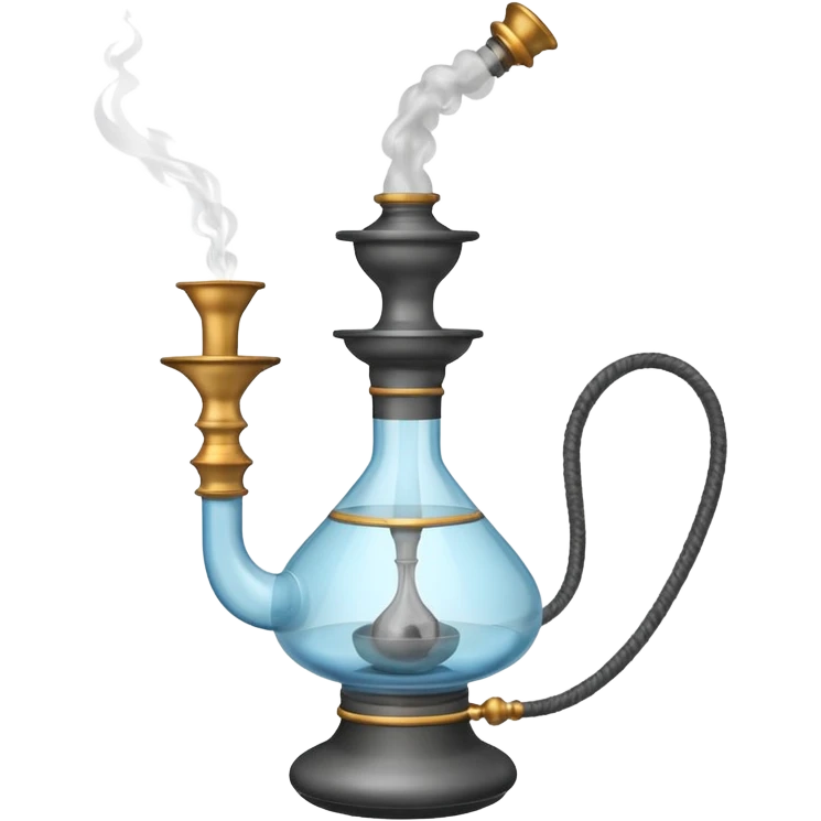 Hokkah with smoke emoji