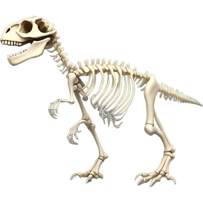 Skeleton dinosaur emoji