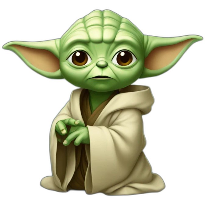 Yoda qui boit emoji