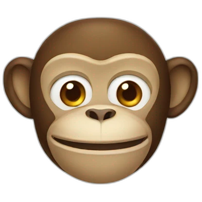 monkey with braces emoji