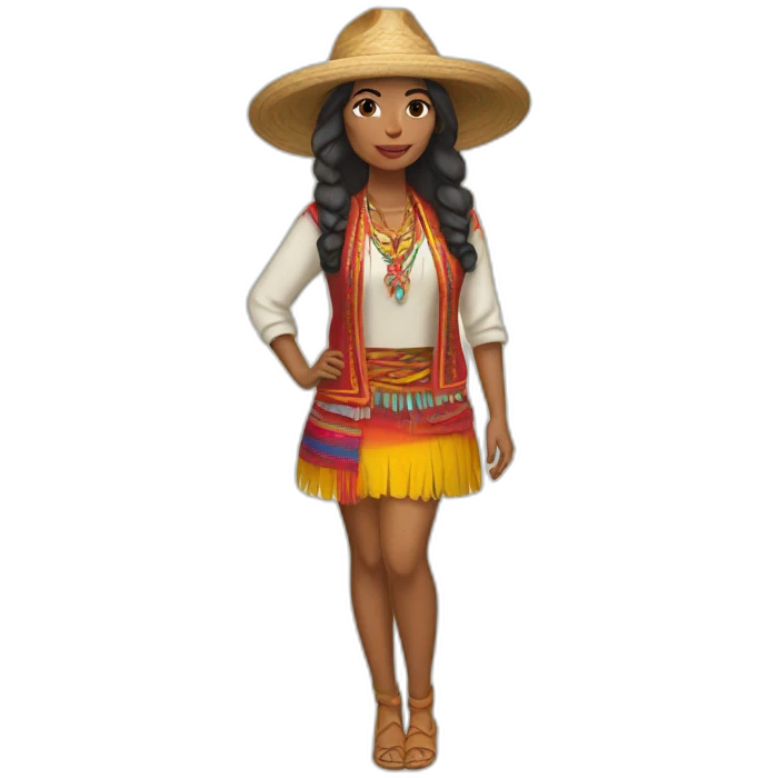 peruvian-style-outfit-woman emoji
