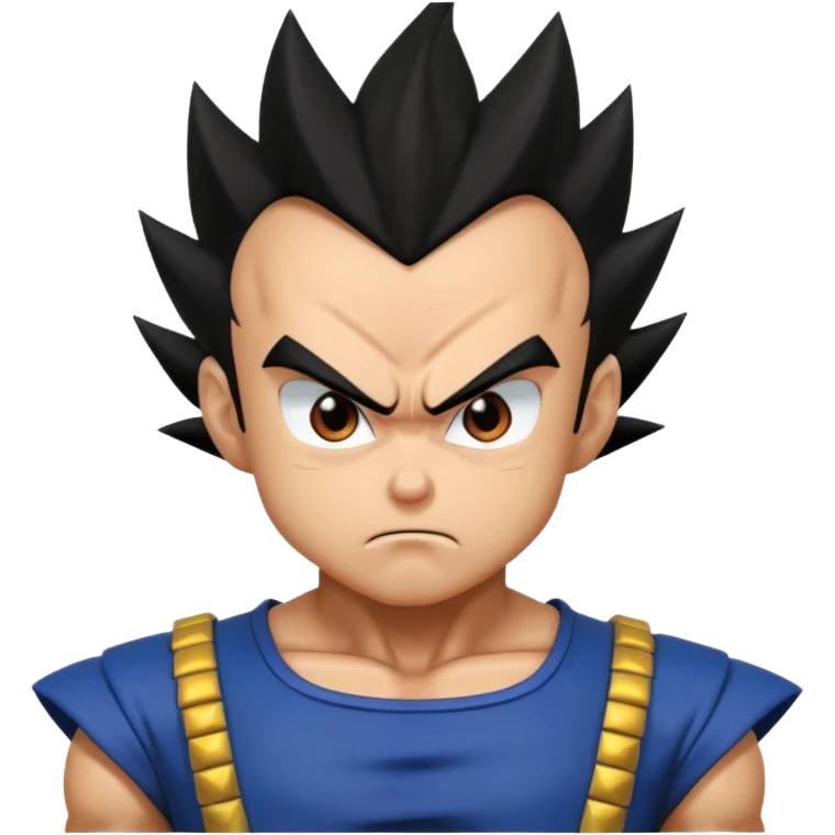 DBZ Vegeta angry face emoji