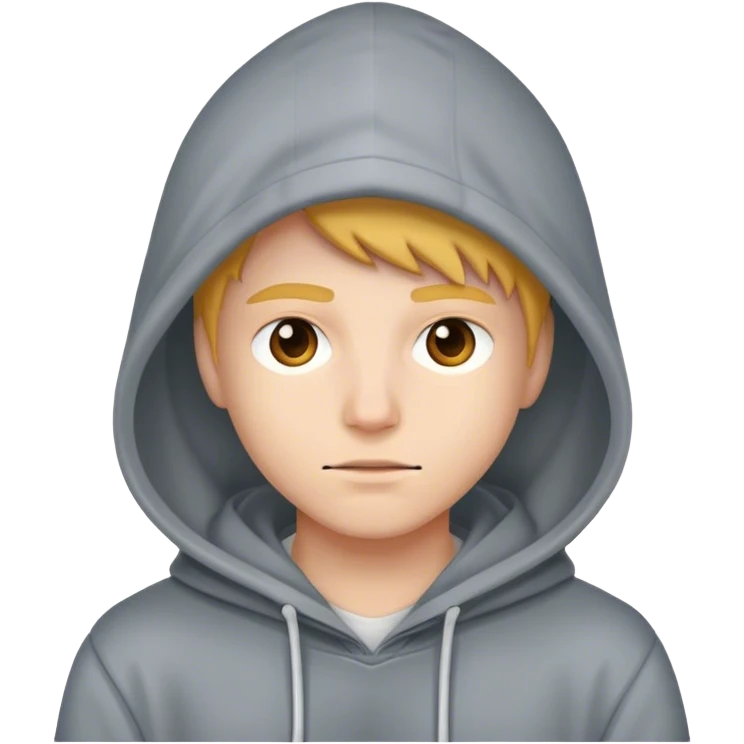 Chat avec une capuche emoji
