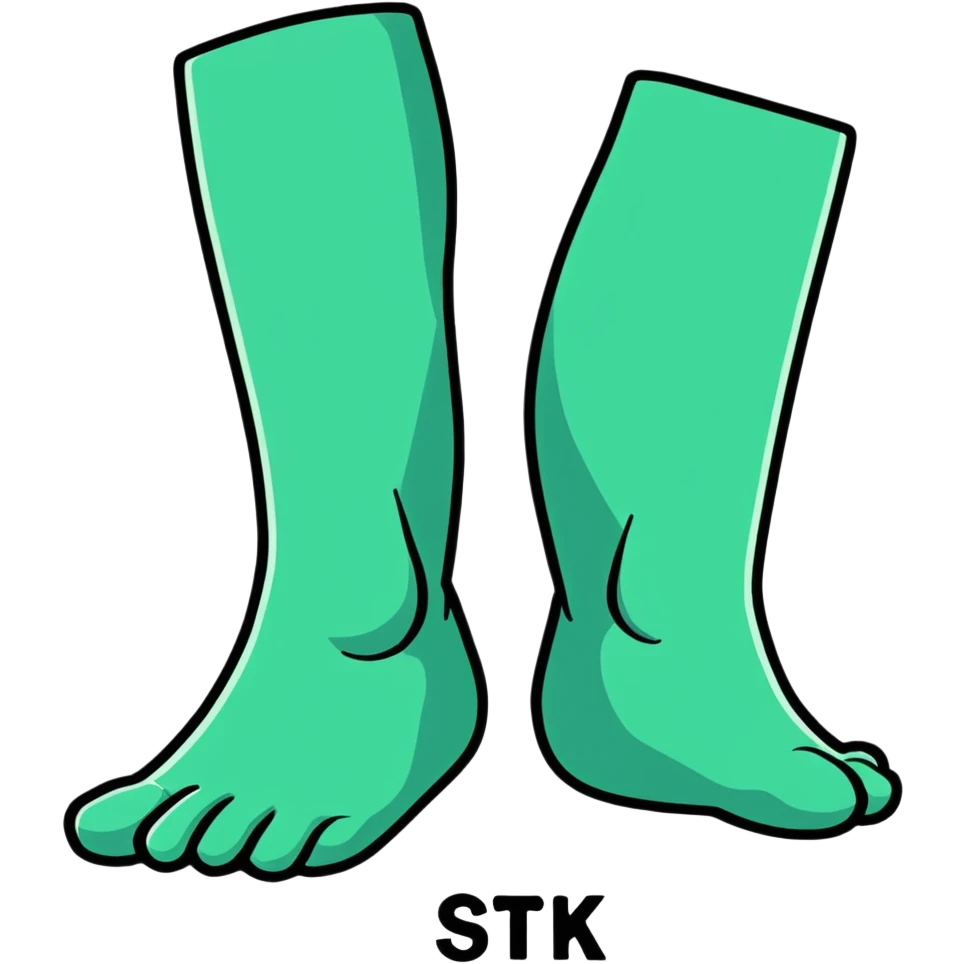 Black feets emoji