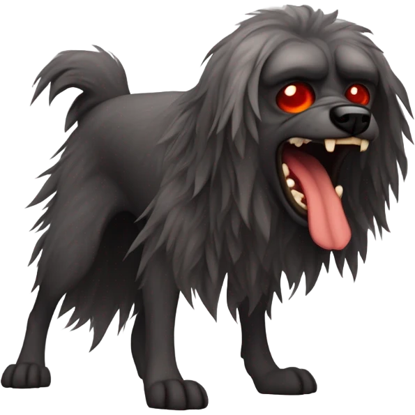 Horror dog emoji
