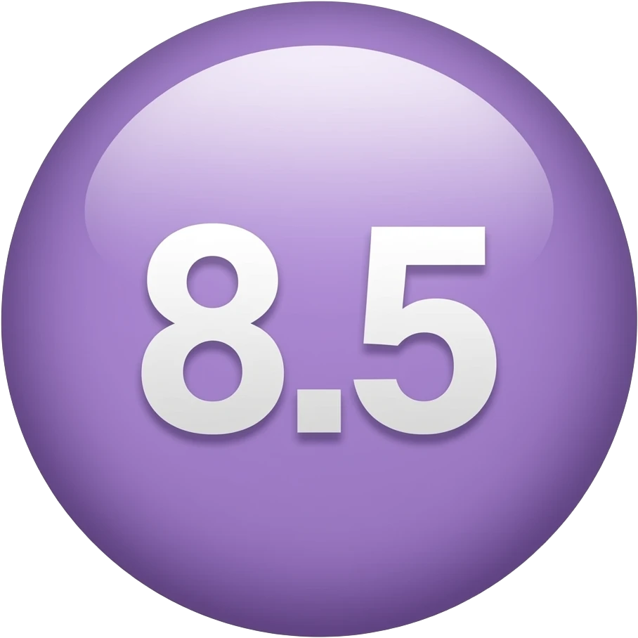 Mor renkli 8.5 emoji