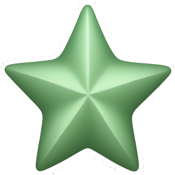 Sage green star emoji