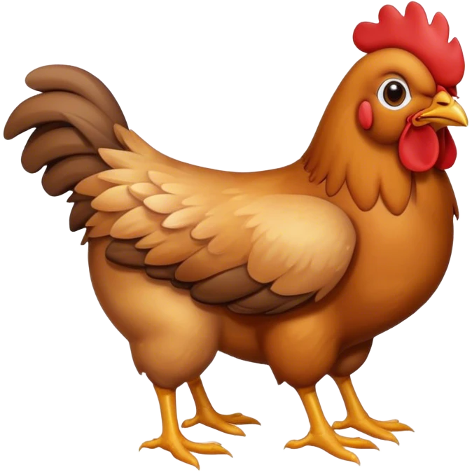 chicken on dog emoji