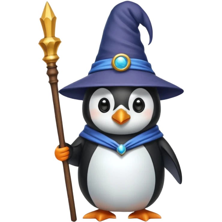Penguin Wizard emoji