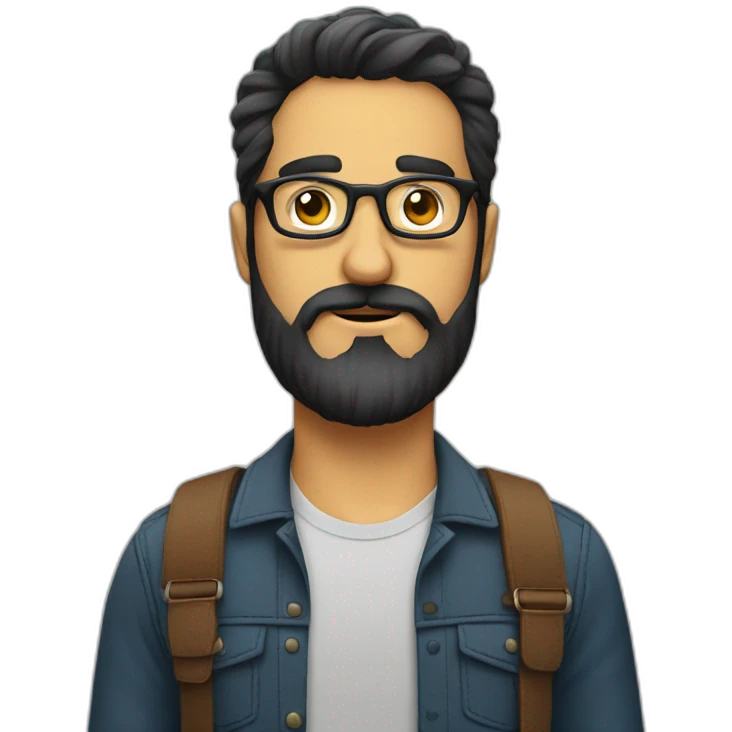 turco,gafas y barba emoji