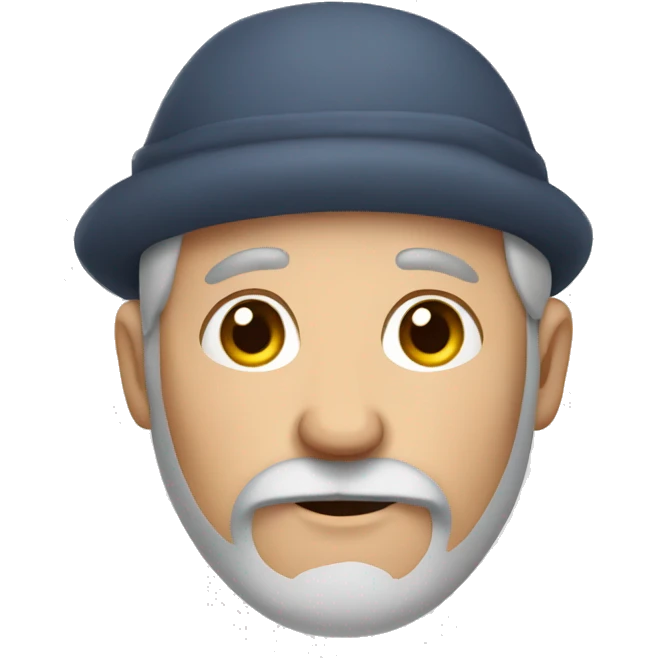 Pregnant old man with a beard emoji