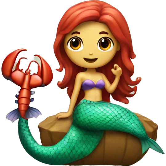 Mermaid with a lobster tail  emoji