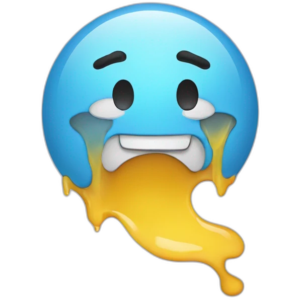 melted smiley emoji