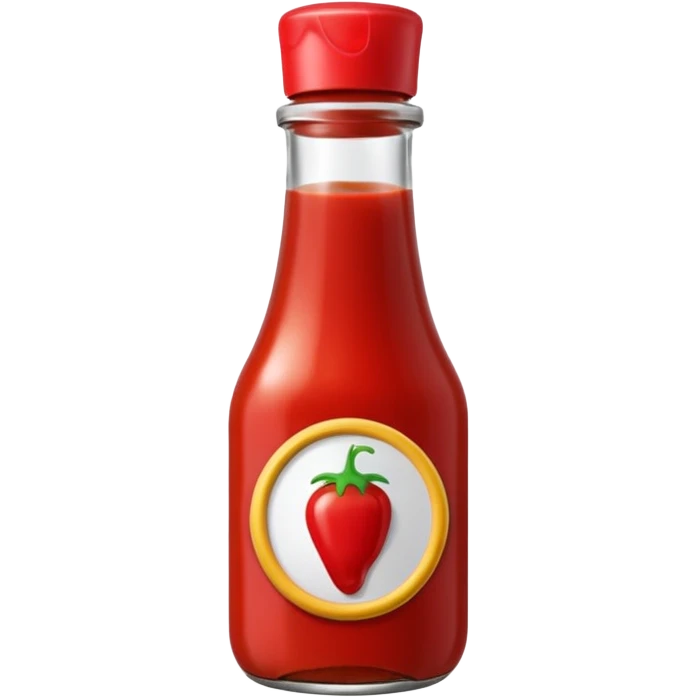 en ketchup som är kär emoji