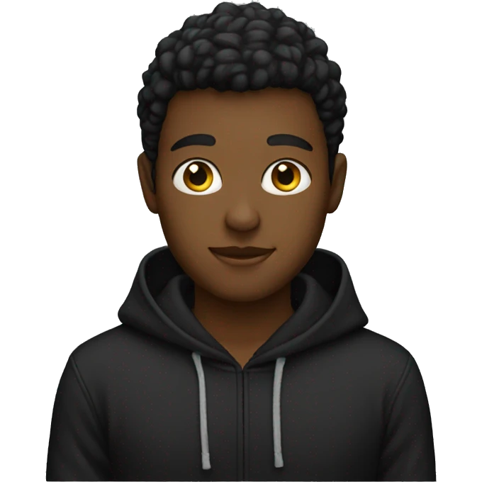 a black hoodie emoji