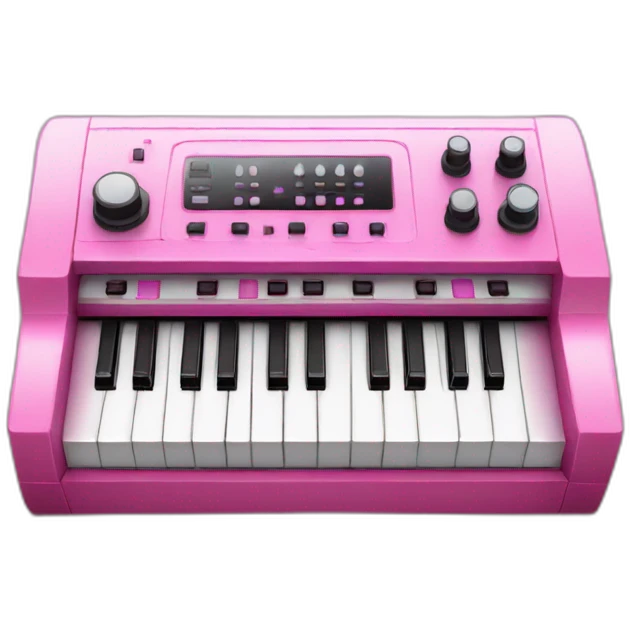 pink mini synthesizer  emoji