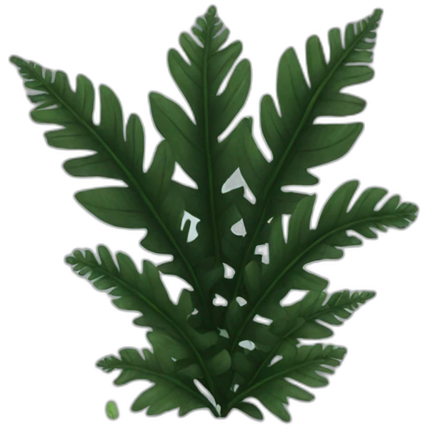 All black fern emoji