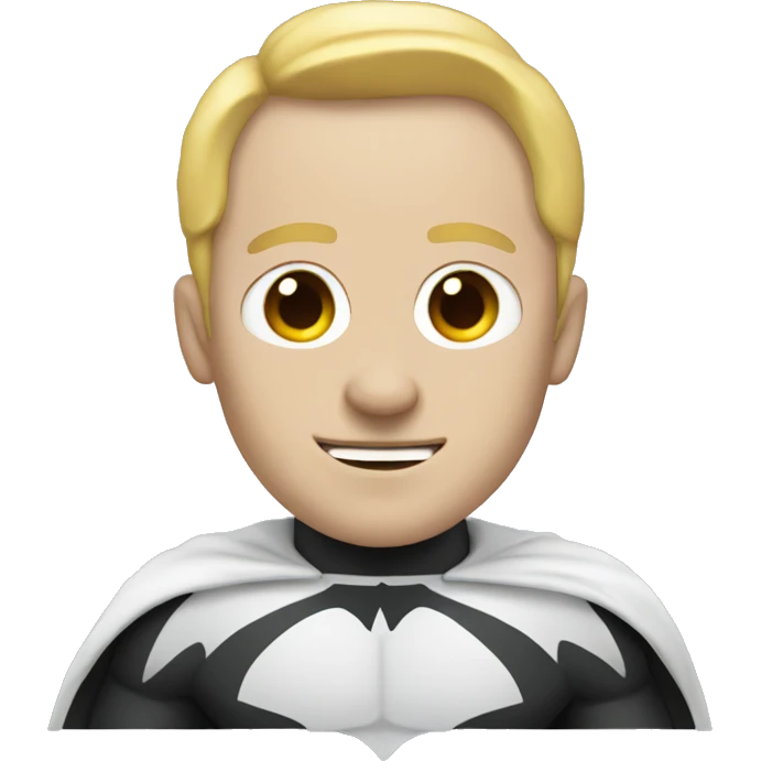 White batman emoji