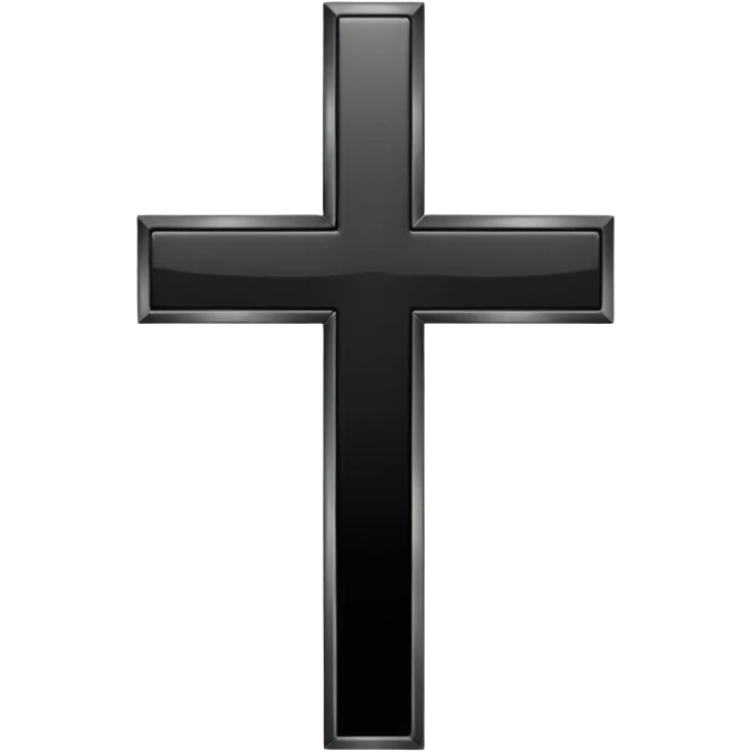 christan cross black emoji