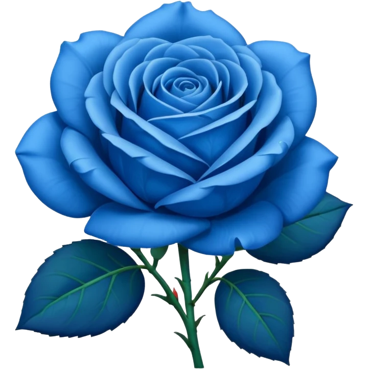 Blue rose emoji