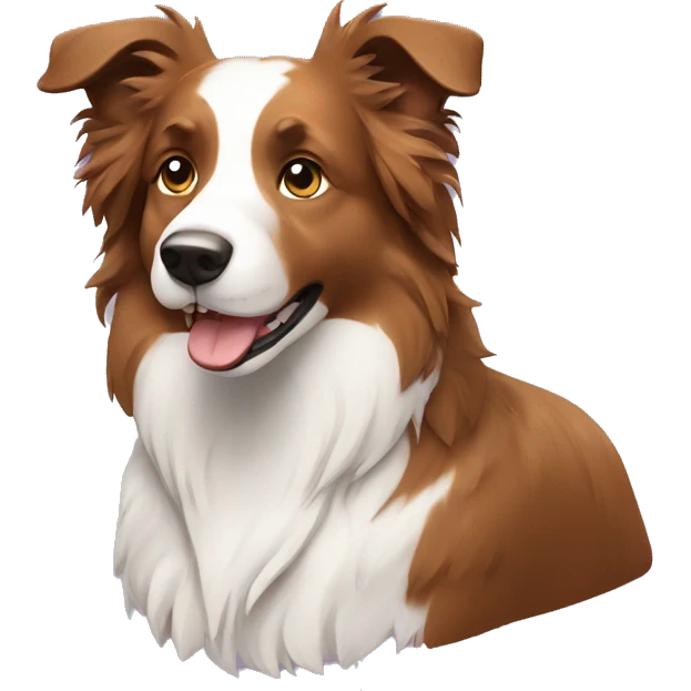 Border collie con poco pelo emoji