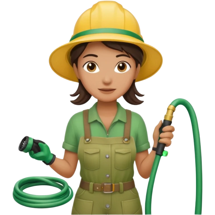 female gardener hose emoji