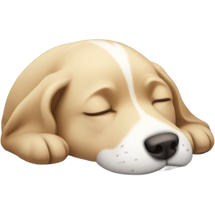 Sleeping dog emoji