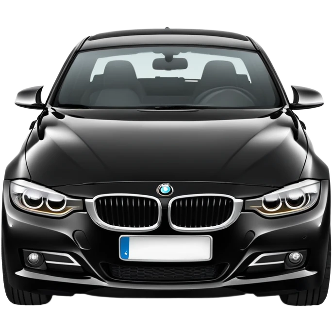 black bmw 328i emoji