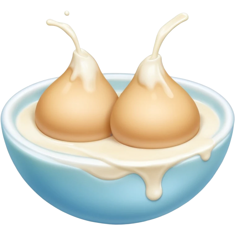 Boobs with milk coming out emoji