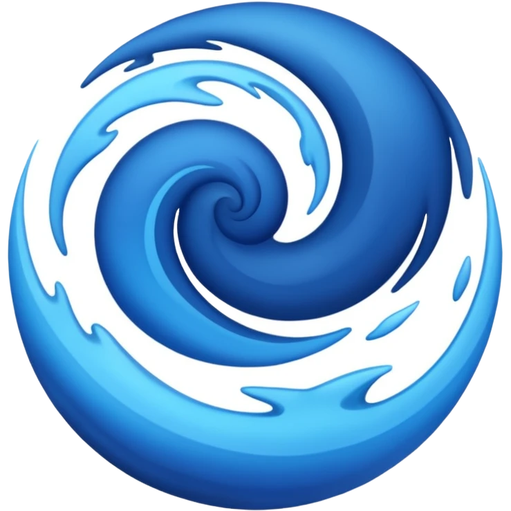 Can you make me an emoji of a blue planet? Without a face, an actual planet. I like swirls of different shades of blue but no clouds  emoji
