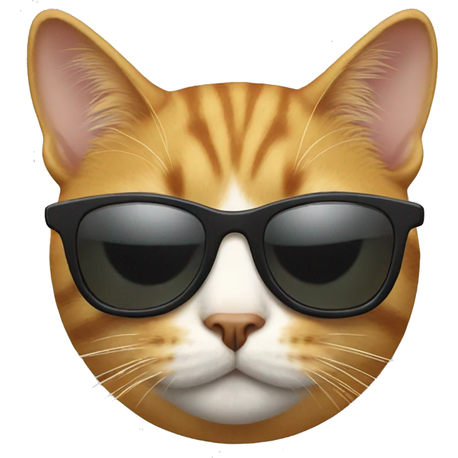 Cat with sunglasses emoji